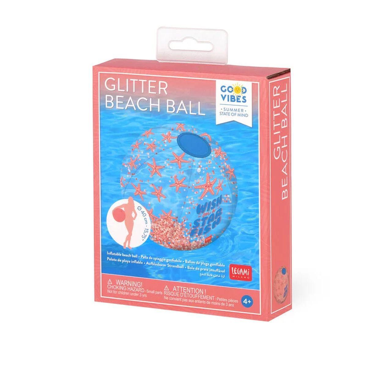Legami glitter beach ball - inflatable beach ball