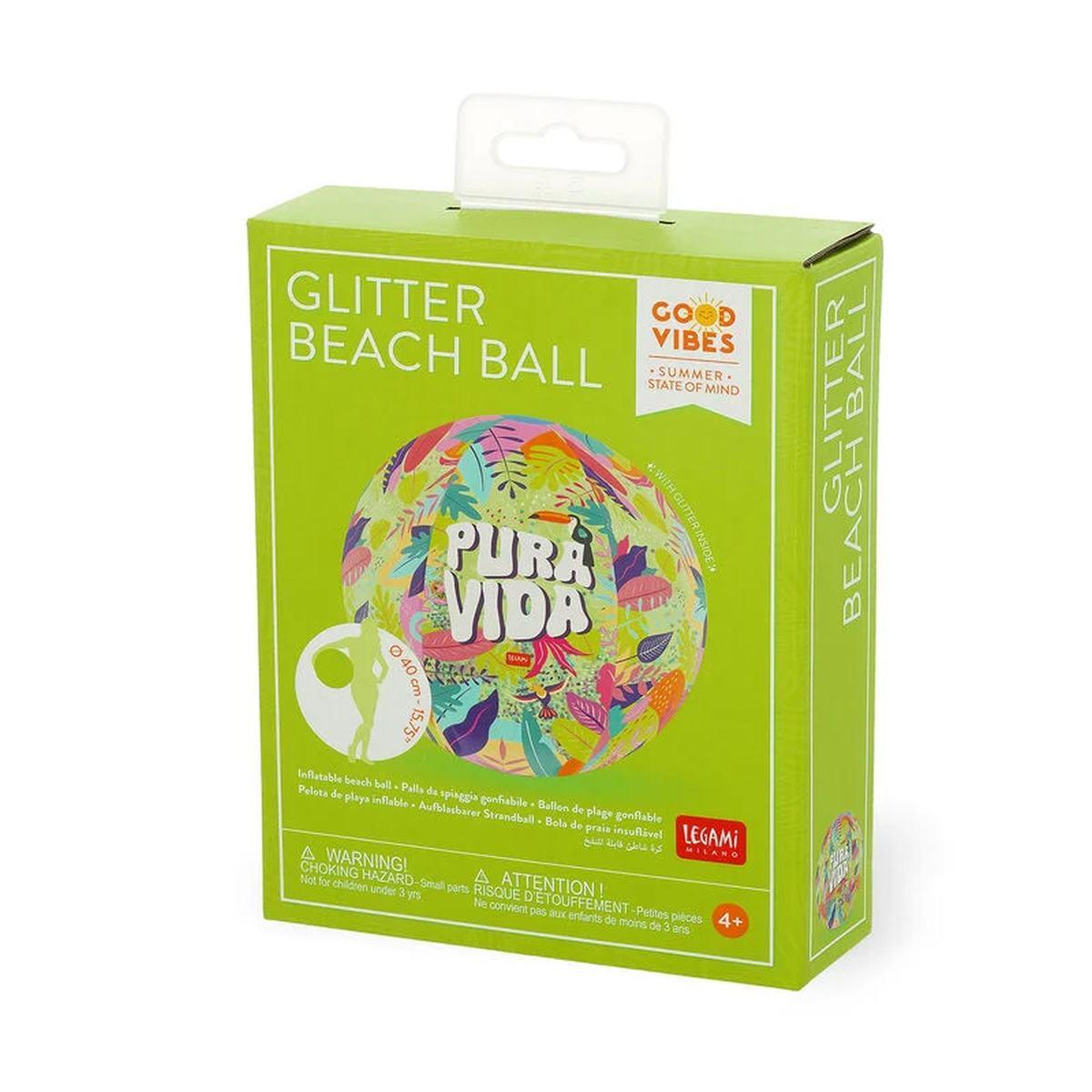 Legami glitter beach ball - inflatable beach ball