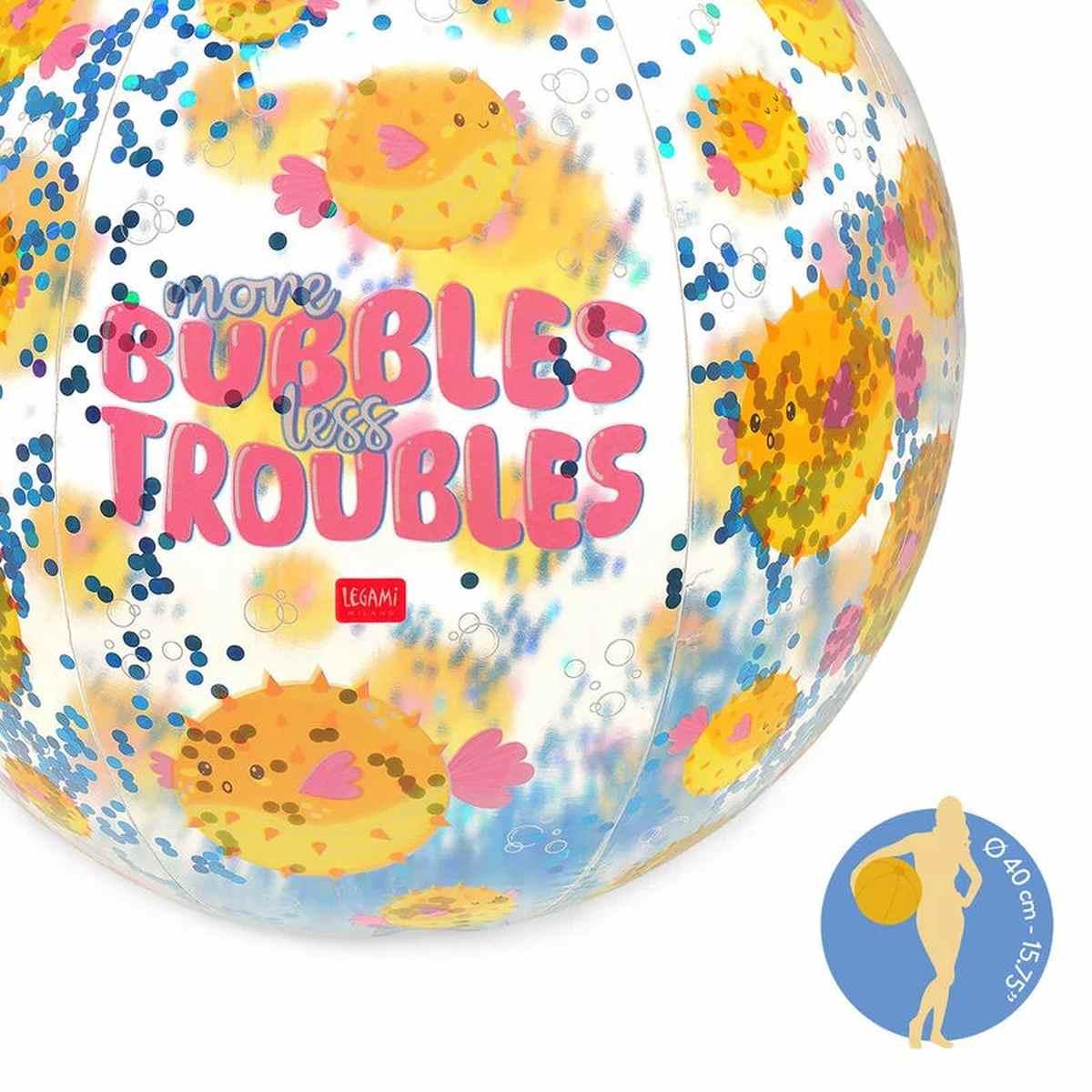 Legami glitter beach ball - inflatable beach ball