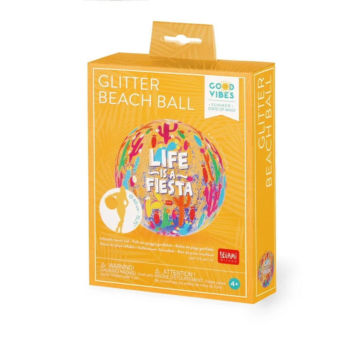 Legami glitter beach ball - inflatable beach ball