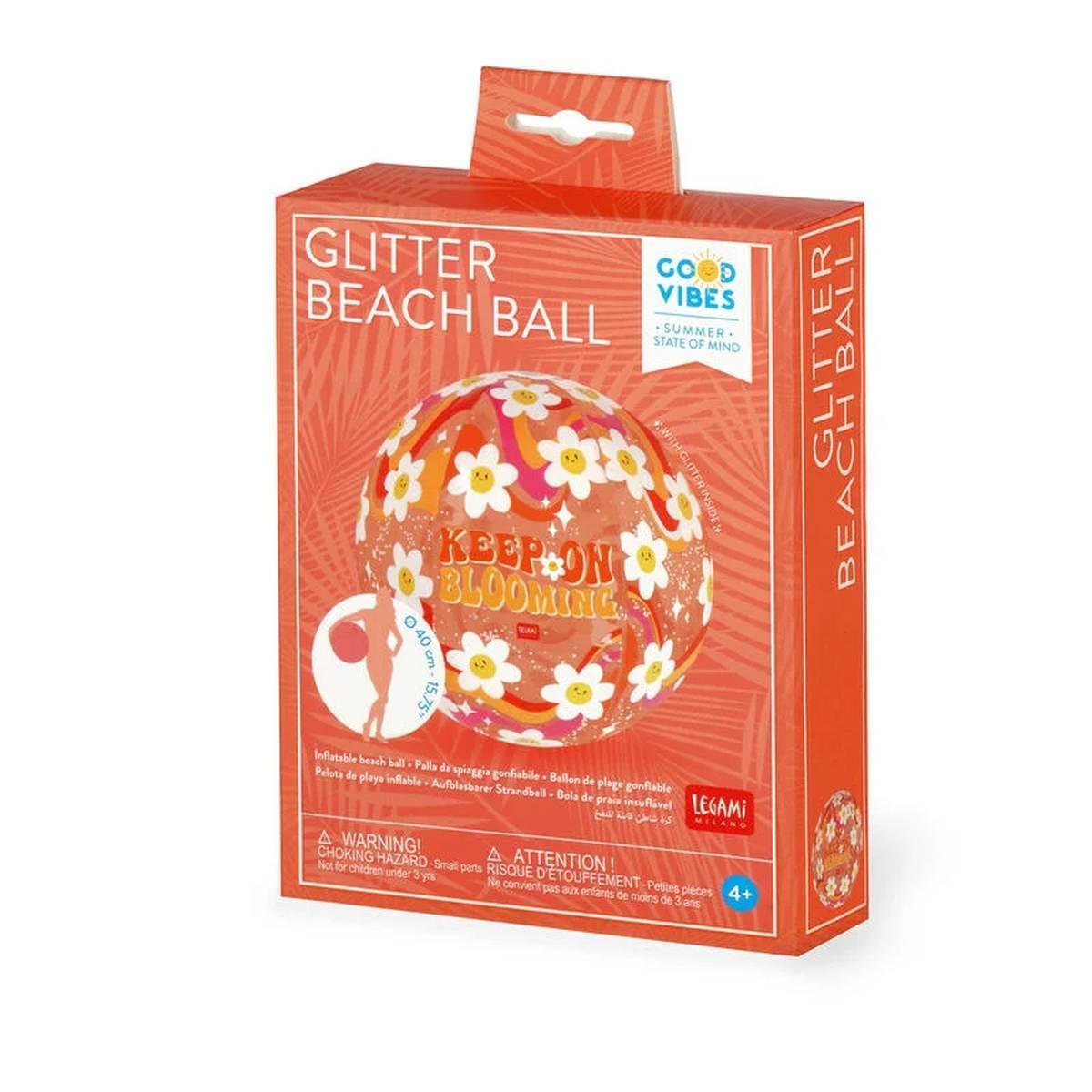 Legami glitter beach ball - inflatable beach ball
