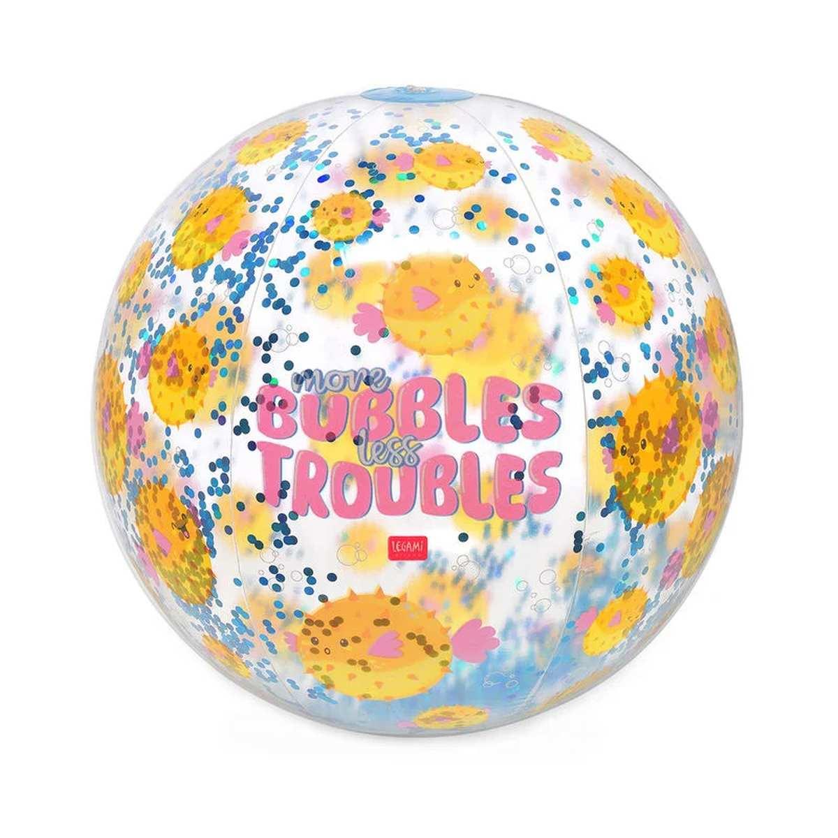 Legami glitter beach ball - inflatable beach ball
