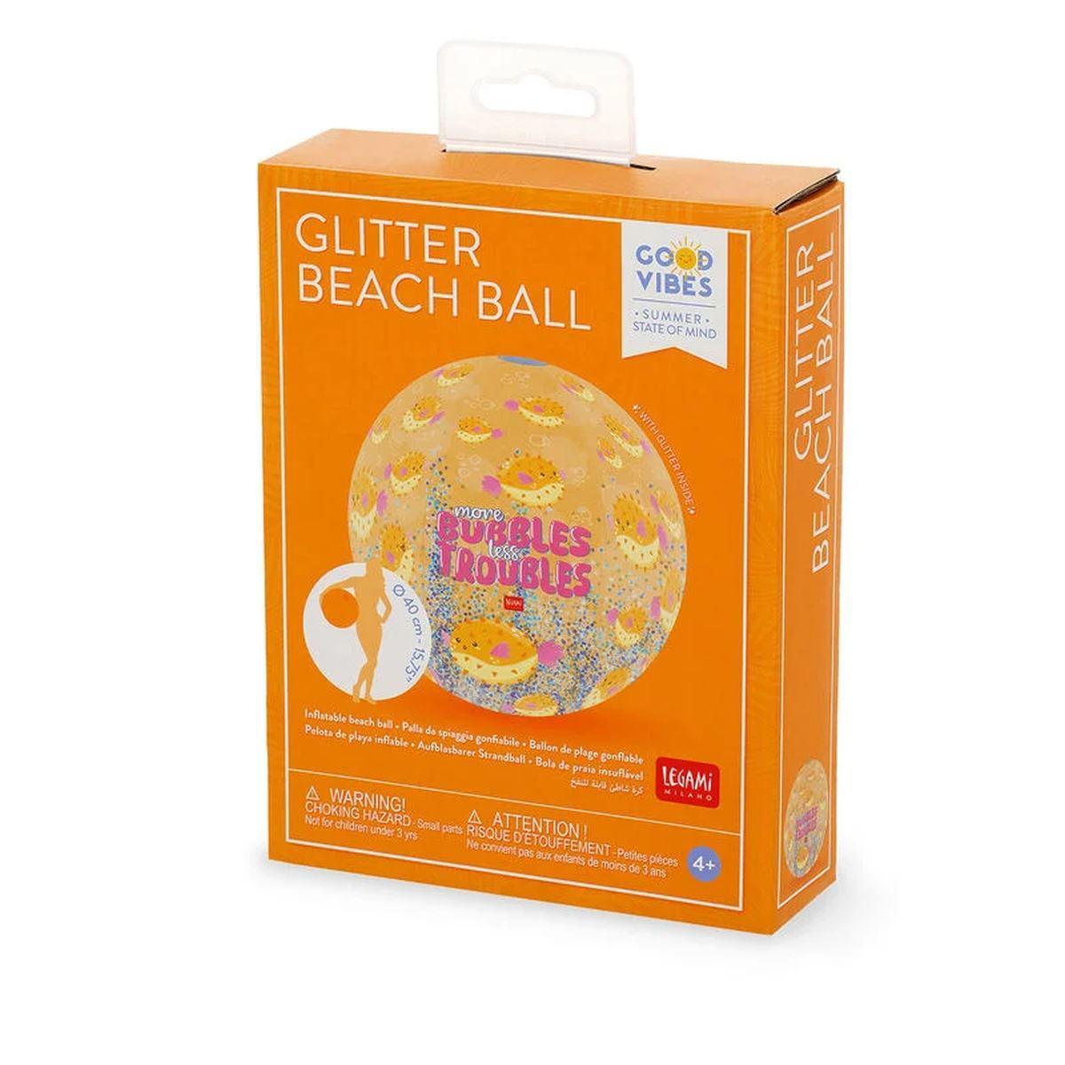 Legami glitter beach ball - inflatable beach ball
