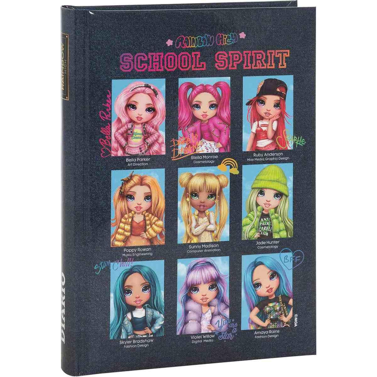 Fcp - diario 12 mesi 2024/25 - rainbow high - giornaliero non datato