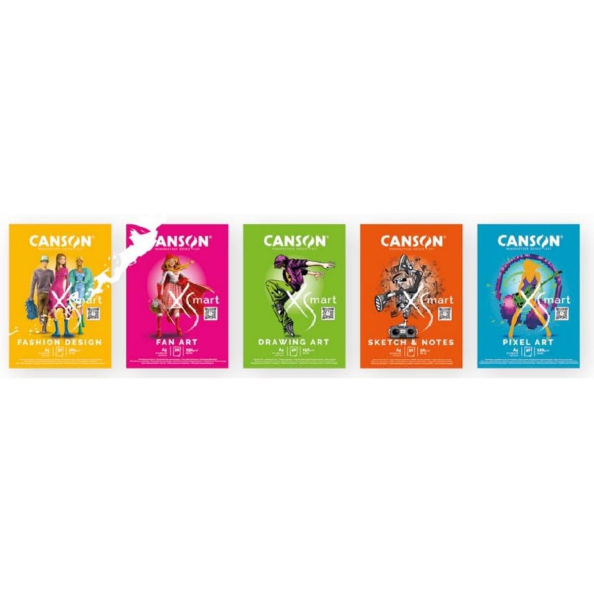 Canson xsmart - blocco carta a4 bianca