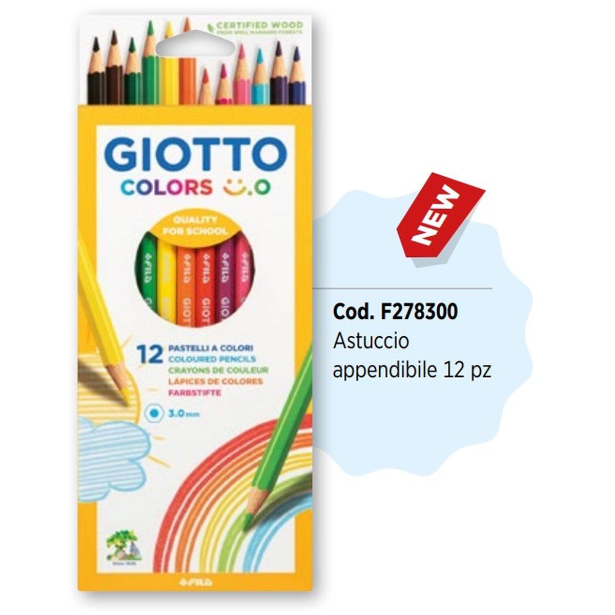 Pastelli giotto colors smile - Ø 0,3 mm - 12 pz