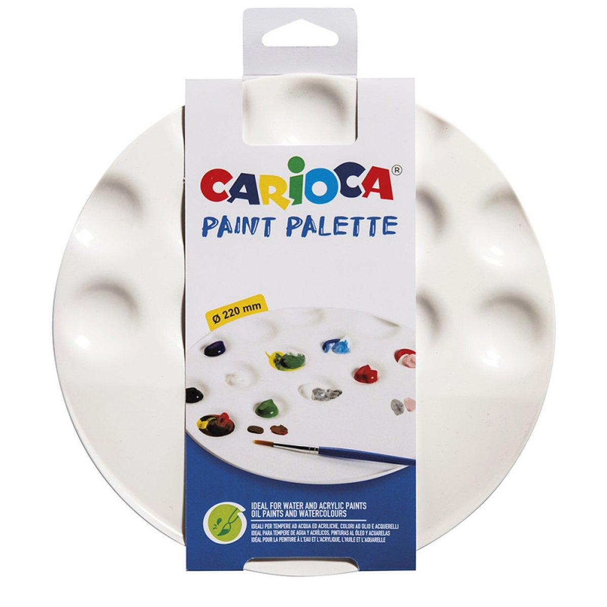 Carioca paint palette - tavolozza 13 pozzetti - Ø 220 mm