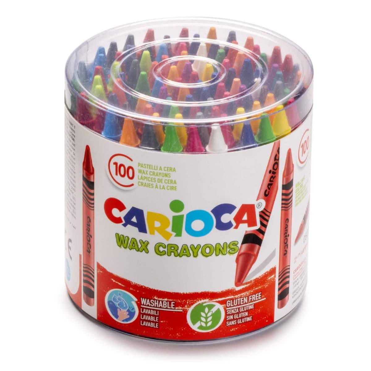Carioca wax crayons - pastelli a cera - 100 pz