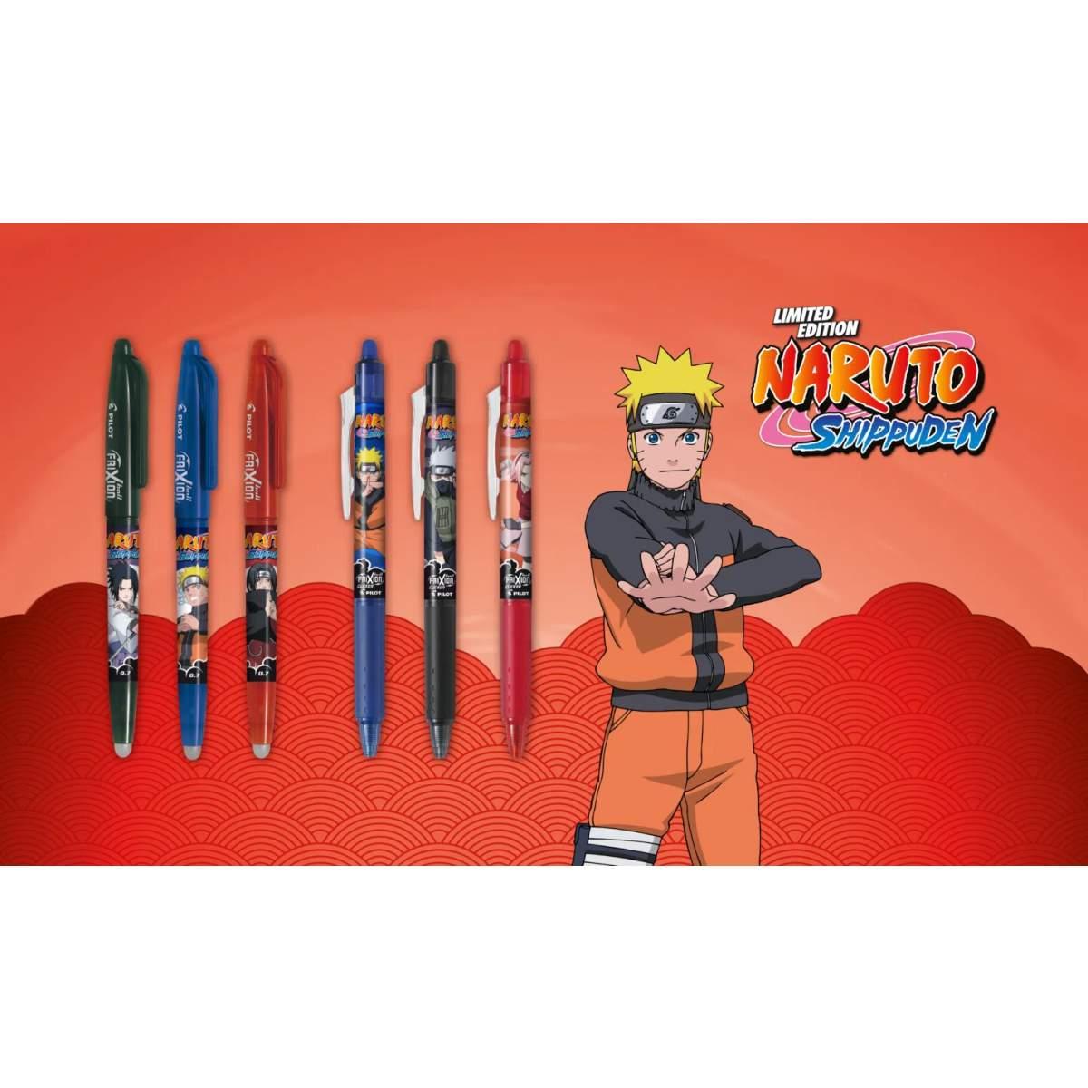 Penna cancellabile pilot frixion ball clicker 0,7 mm naruto shippuden limited edition