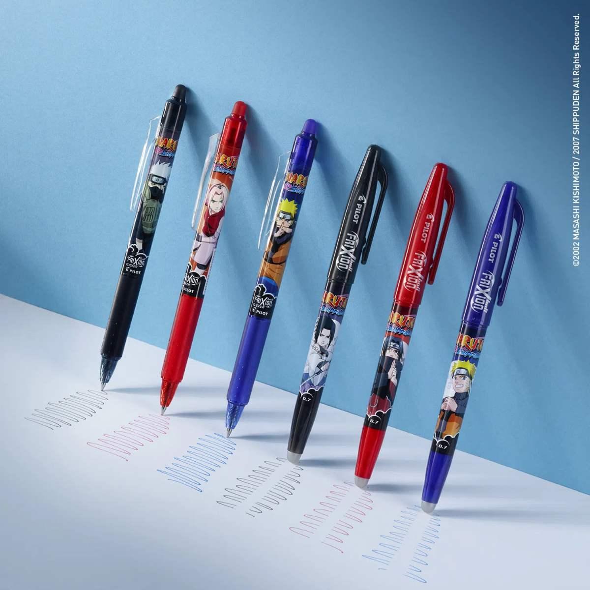 Penna cancellabile pilot frixion ball clicker 0,7 mm naruto shippuden limited edition