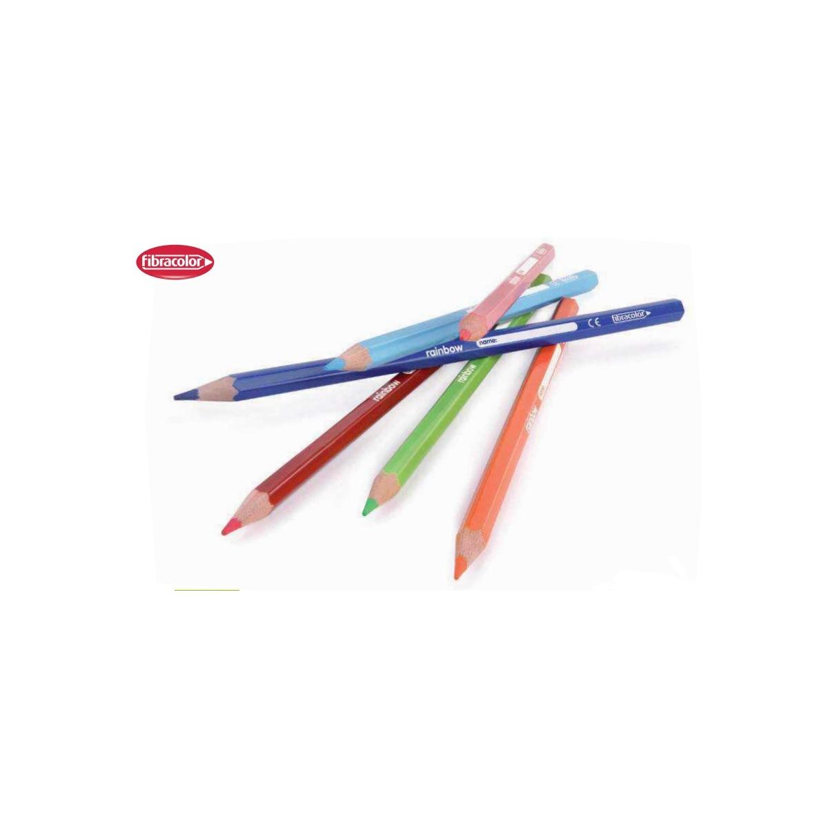 Fibracolor rainbow - pastelli punta fine - muliscatola 384 pz