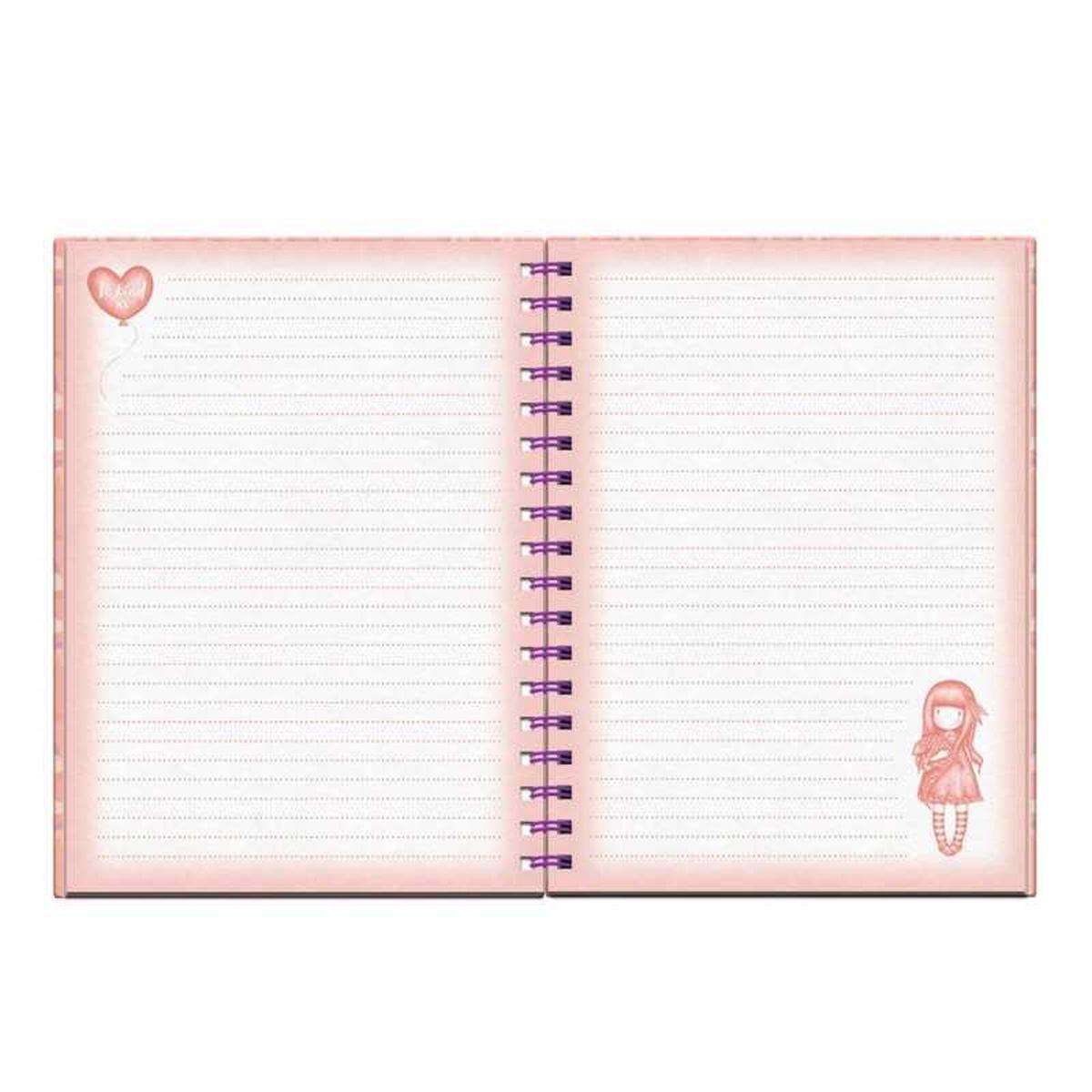 Santoro notebook con stationery - taccuino spiralato e due biro - gorjuss