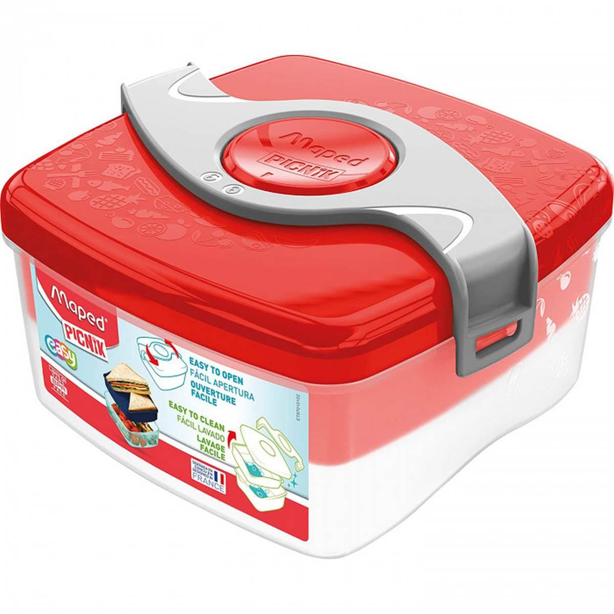 Maped lunch box porta vivande con scomparti origins chiusura 2 bracci
