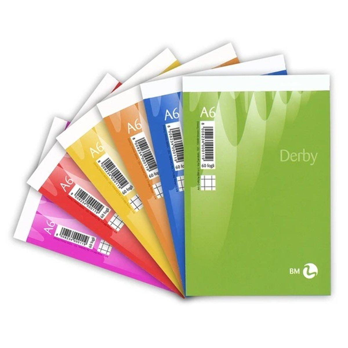Bm blocchi notes derby a6 - 5m - 60 gr - 60 fg
