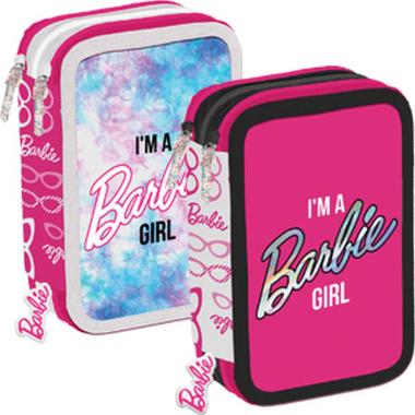 Barbie - astuccio 3 zipper 44 pezzi