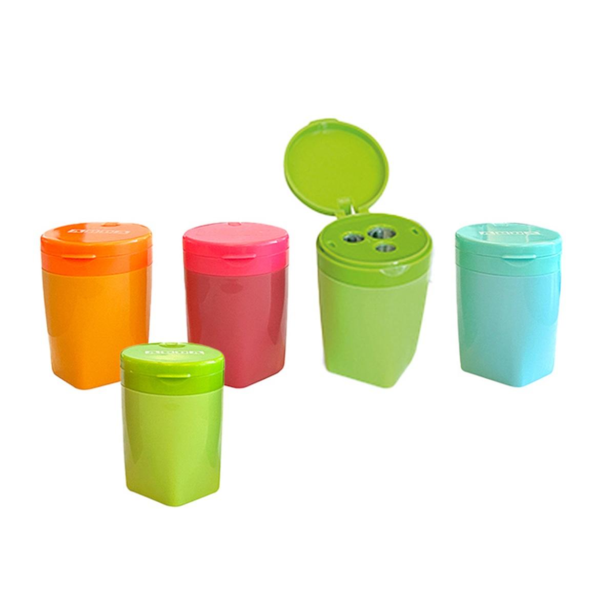 Arda - temperino triplo con serbatoio - 3 fori metal