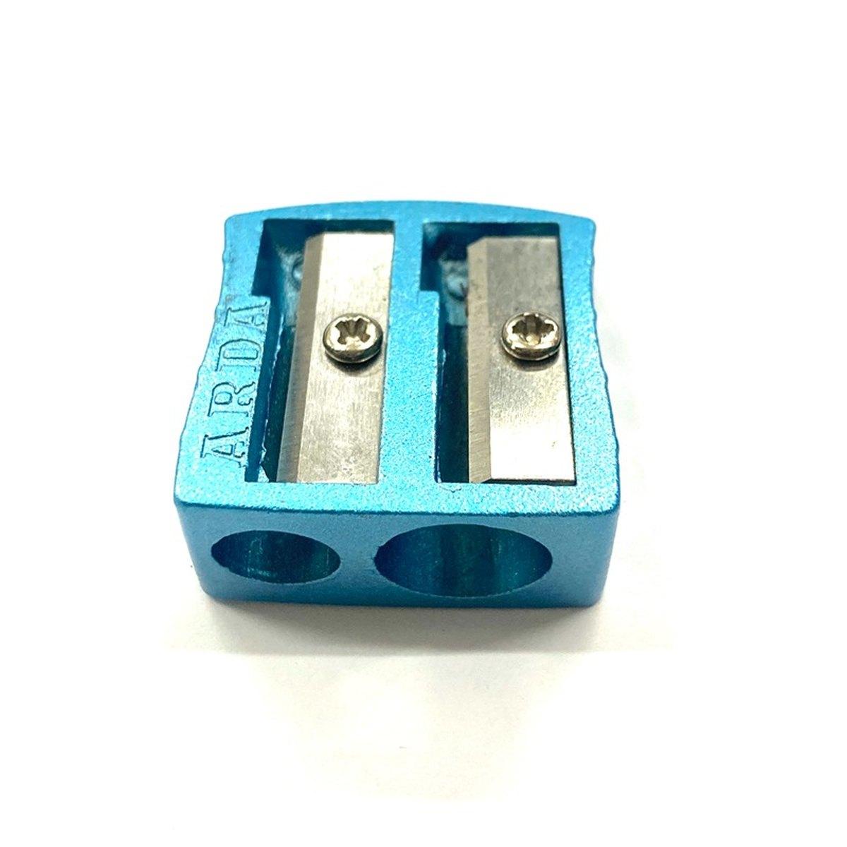 Arda - temperamatite in metalo colorato - 2 fori