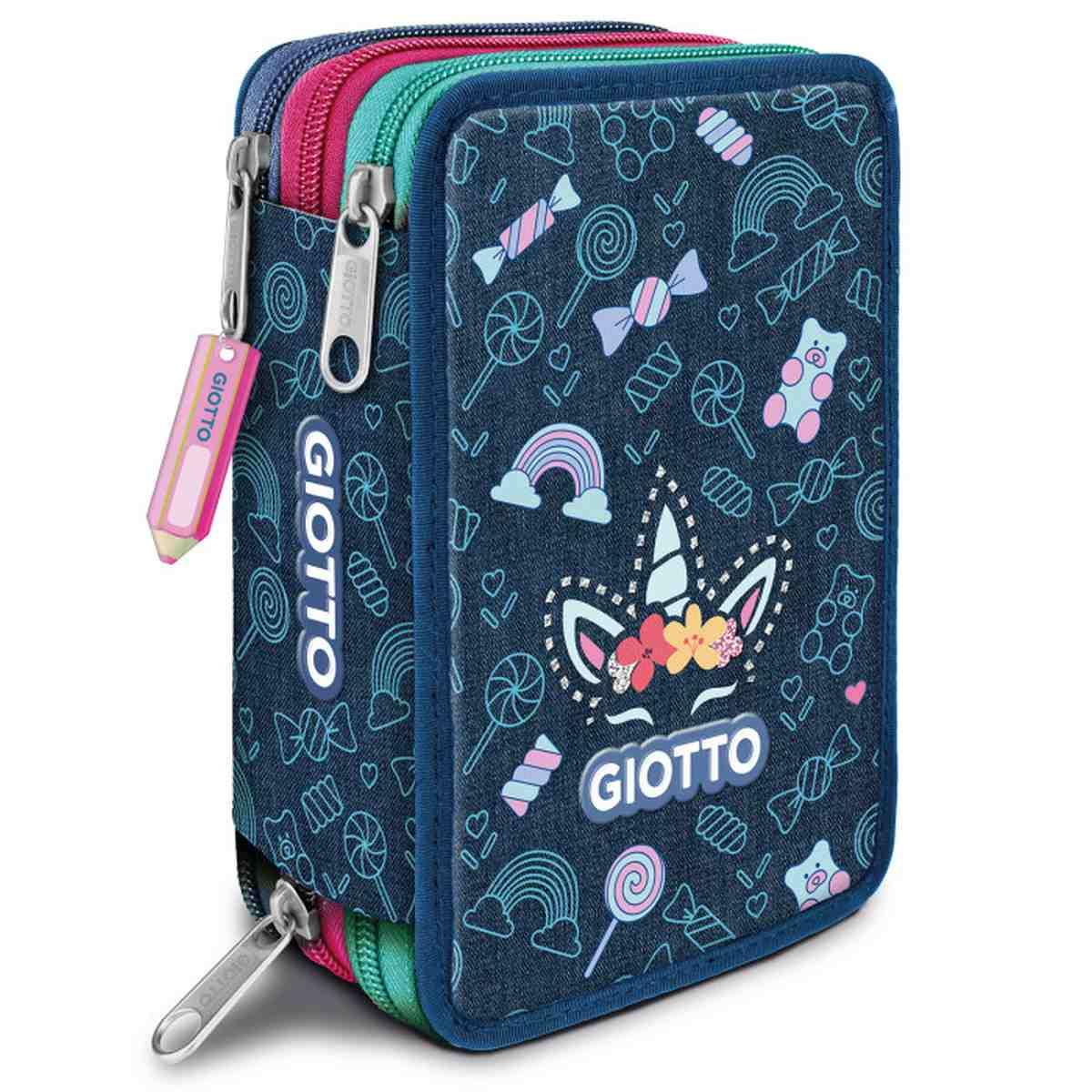 Giotto astuccio 3 zip con corredo premium candy fila