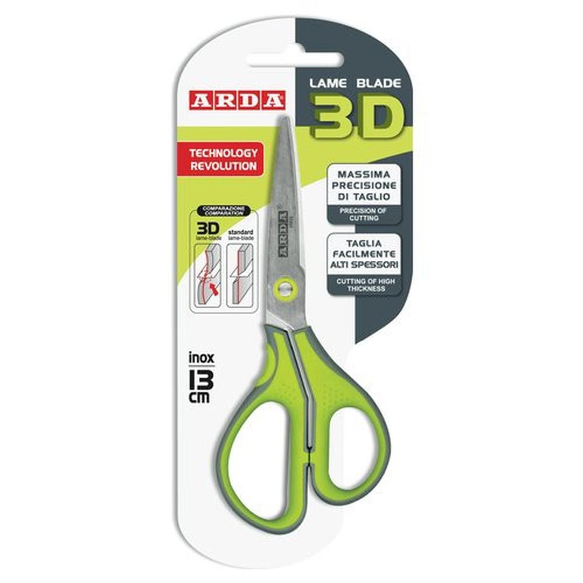 Arda - forbici 3d - 13 cm