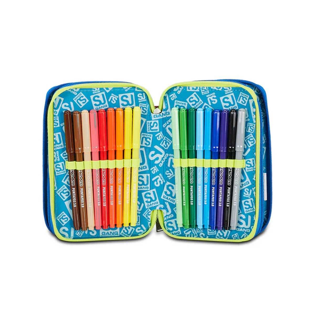 Sj gang - astuccio 3 zip boy