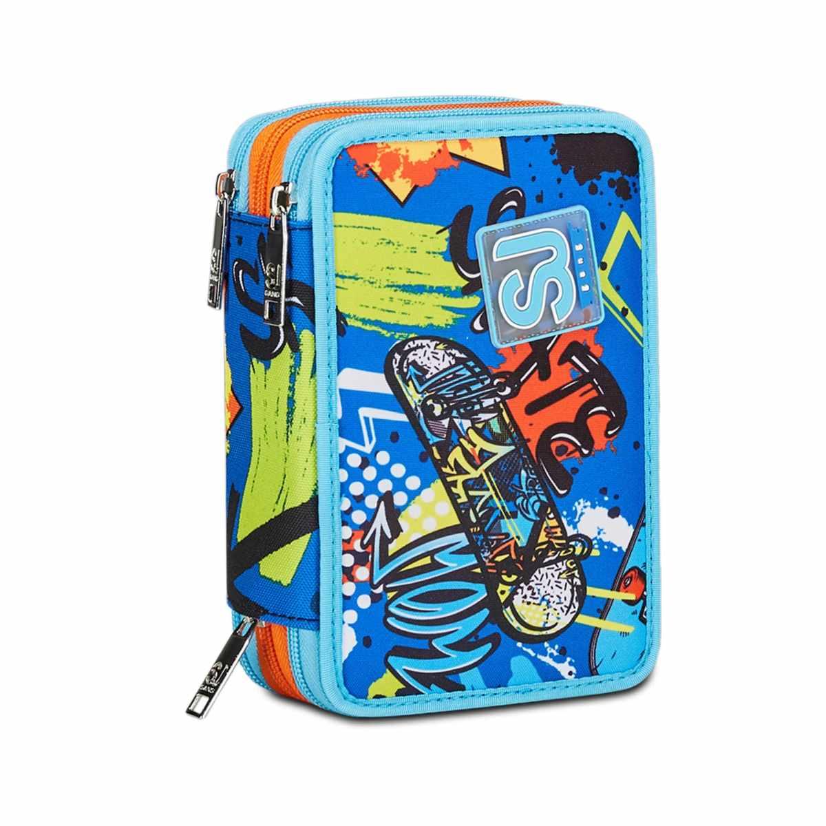 Sj gang - astuccio 3 zip boy