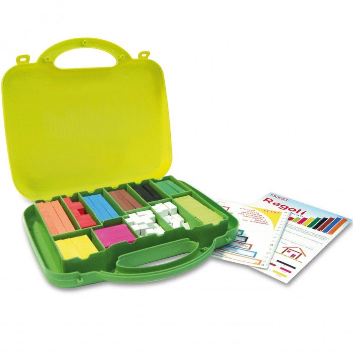 Arda - regoli in plastica colorati in valigetta 200 pz