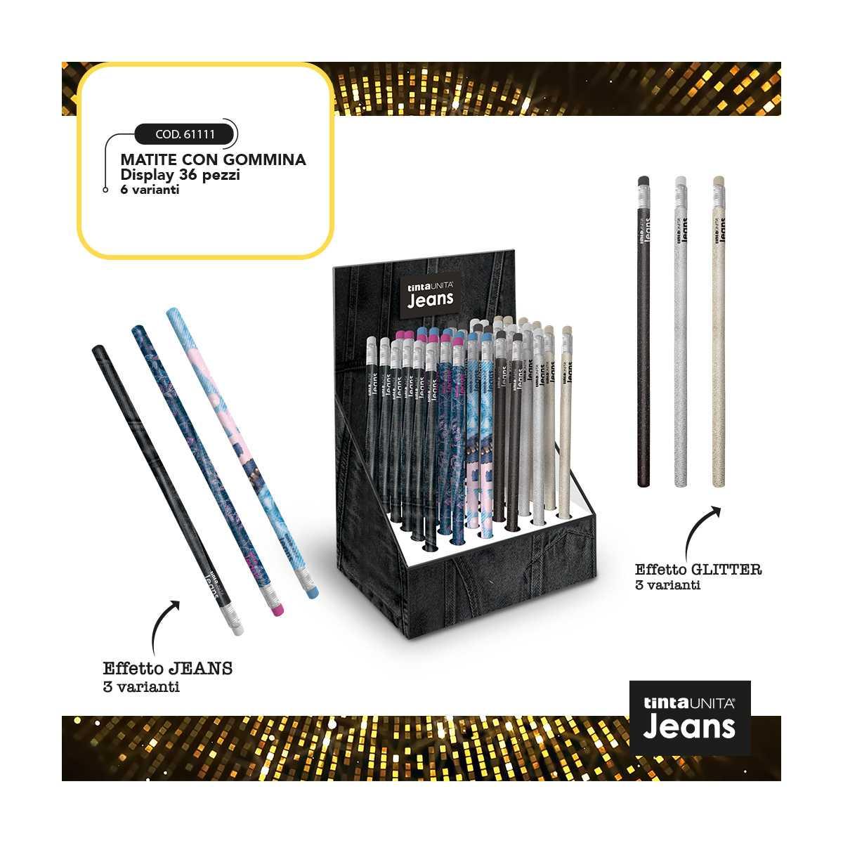 Matita con gomma tintaunita jeans