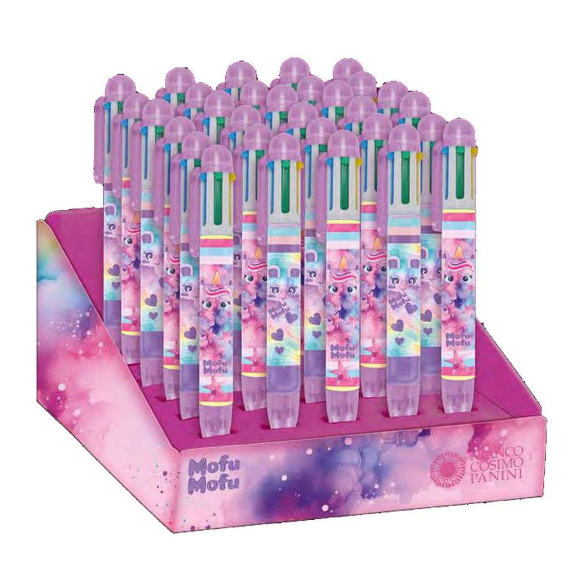 Penna sfera 6 colori mofumofu