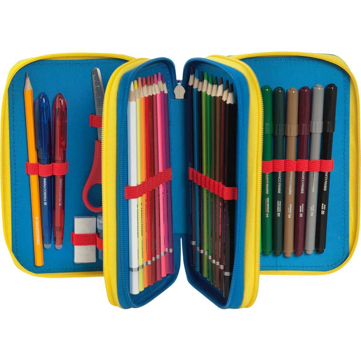 Astuccio 3 zip super mario blu/rosso/giallo