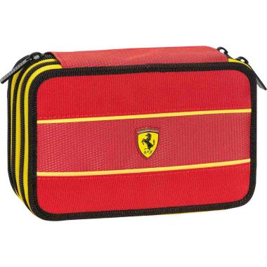 Astuccio 3 zip ferrari kids rosso/giallo