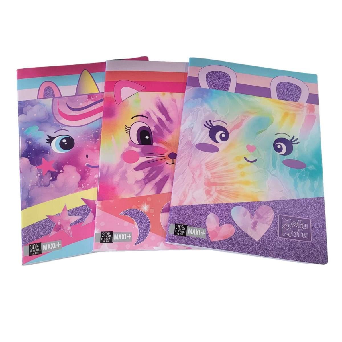 Maxi quaderno a4 +30% 100 gr mofumofu