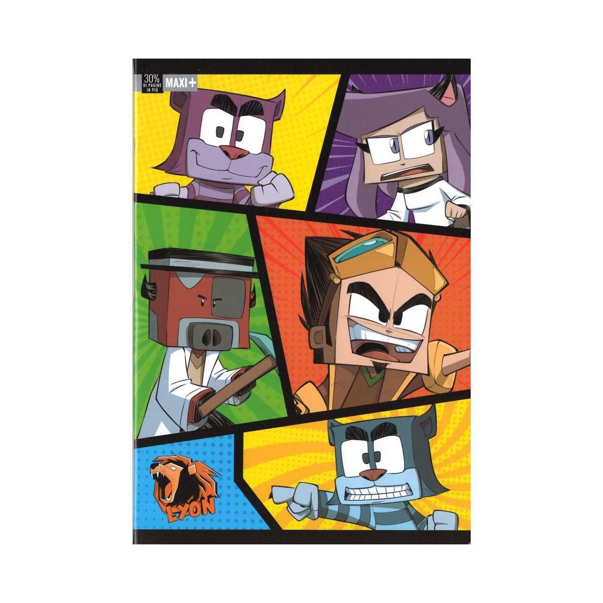 Maxi quaderno a4 +30% 100 gr lyon gamer