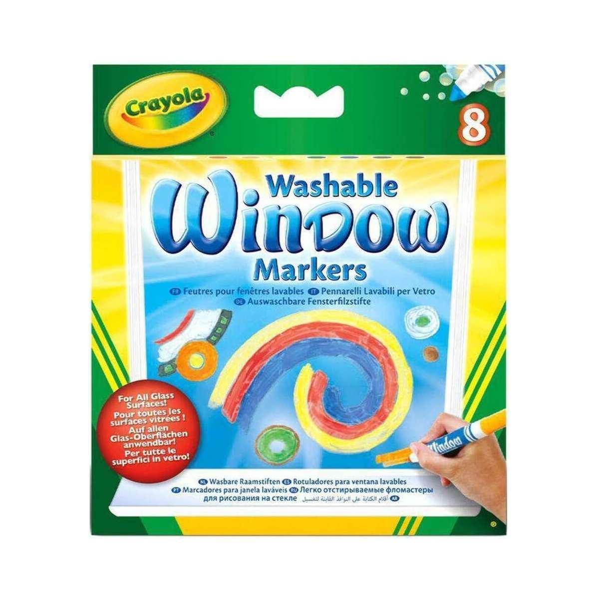 Crayola - pennarelli per vetro 8 pz