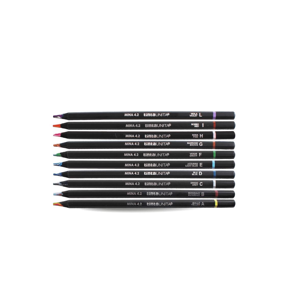 Color set gradient tintaunita - basetta pastelli multicolor 51 pezzi