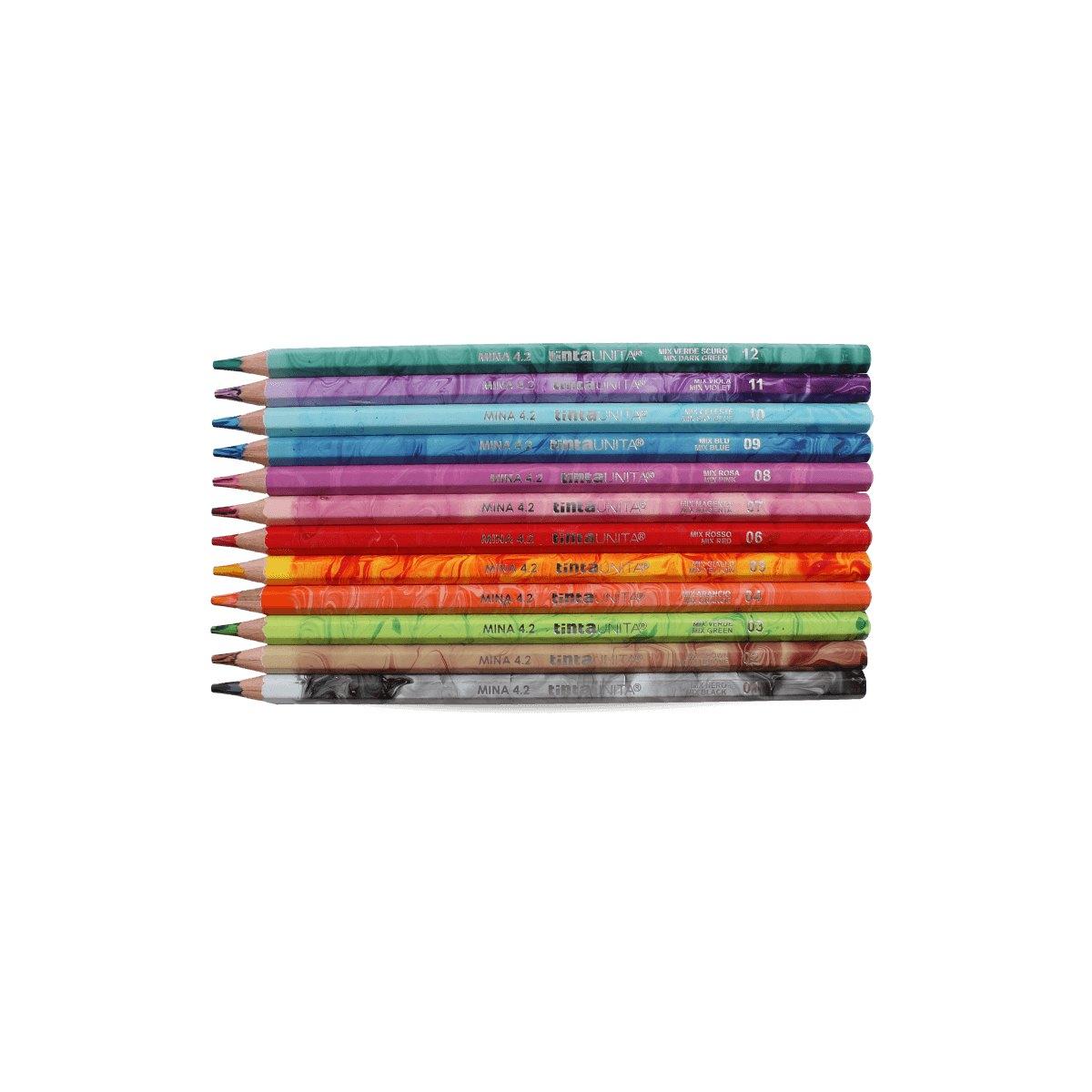 Color set gradient tintaunita - basetta pastelli gradient 51 pezzi