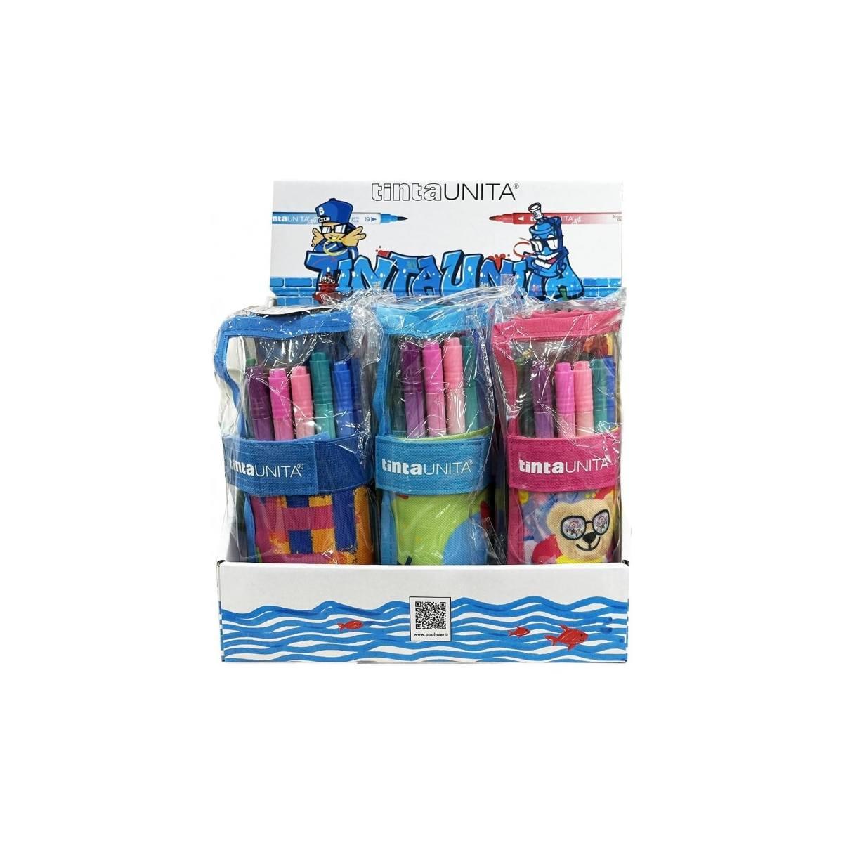 Rotolo 18 pennarelli brush bi-punta  tintaunita