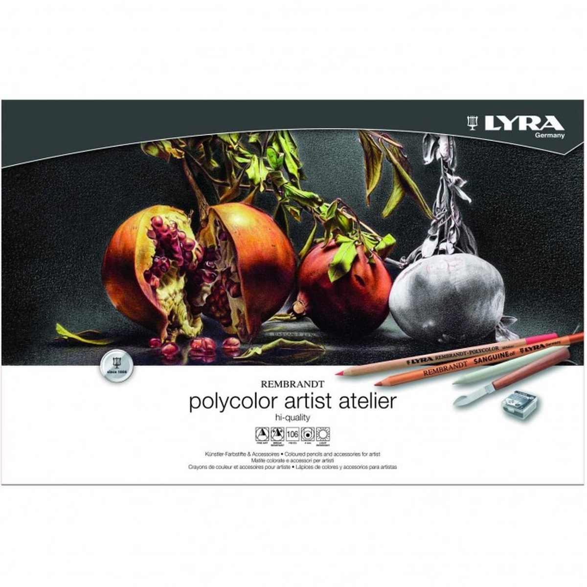 Lyra rembrandt polycolor valigetta legno