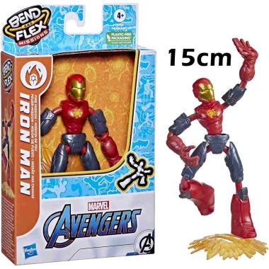 Personaggi bend and flex iron man fire mission avengers