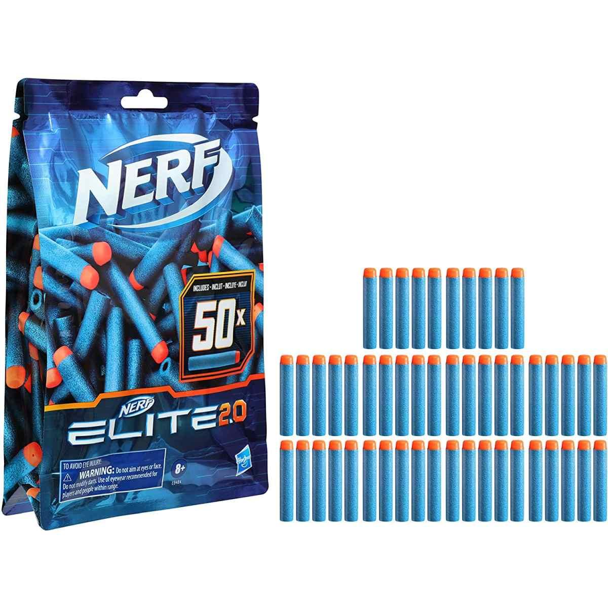 Nerf confezione ricarica include 50 dardi 2.0