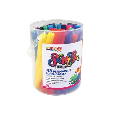 Pennarelli colorati jumbo samba superlavabili 48 pz