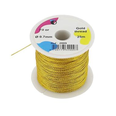 Cordoncino colori metallizzati - Ø 0,7 mm x 25 mt