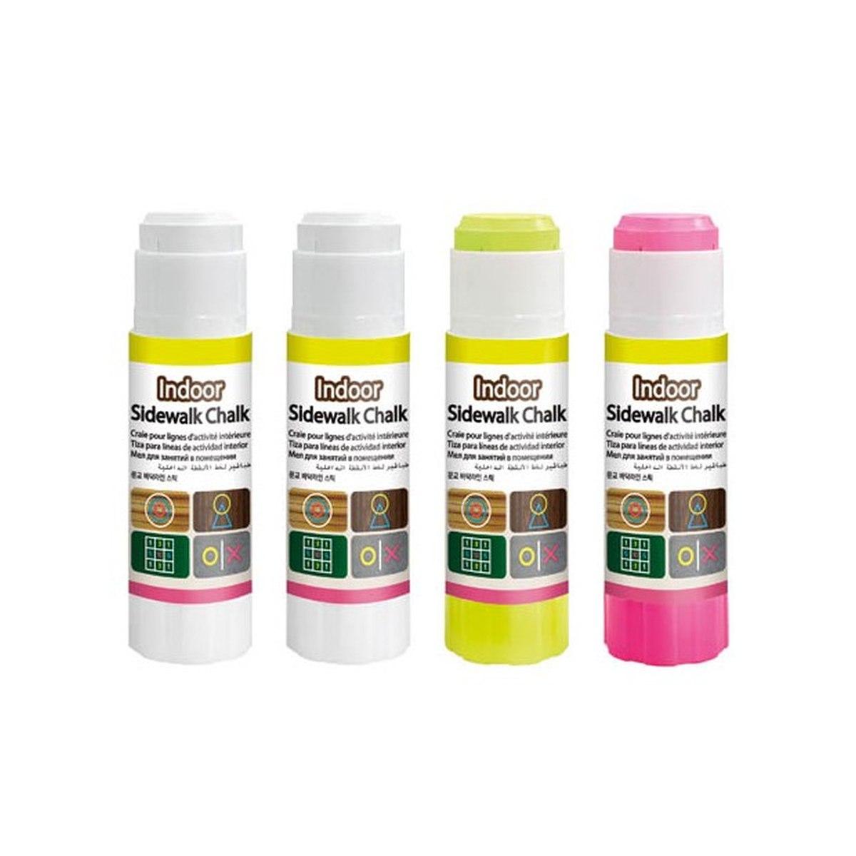 Set 4 gessi da pavimento per interno, colori assortiti.