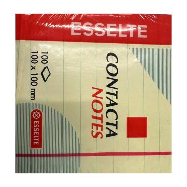 Esselte - contacta notes - righe - 100 fg. - 100 x 100 mm - giallo