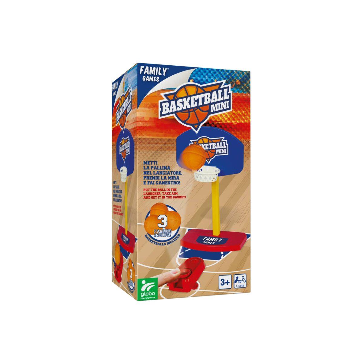 Basket gioco con tre palline