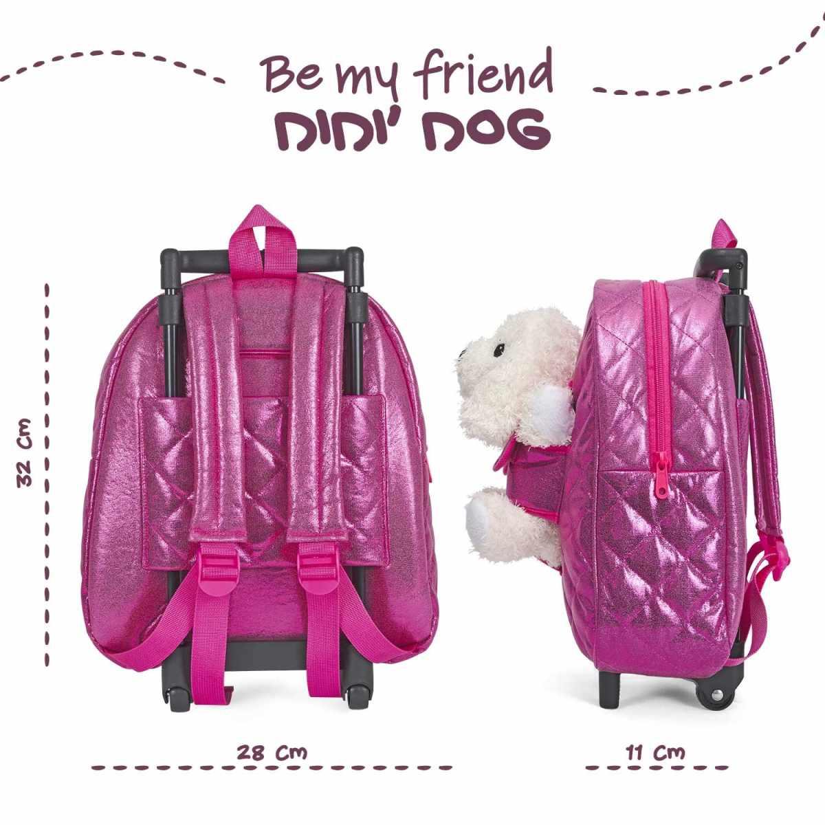 Mini trolley con peluche didÌ dog perletti toys