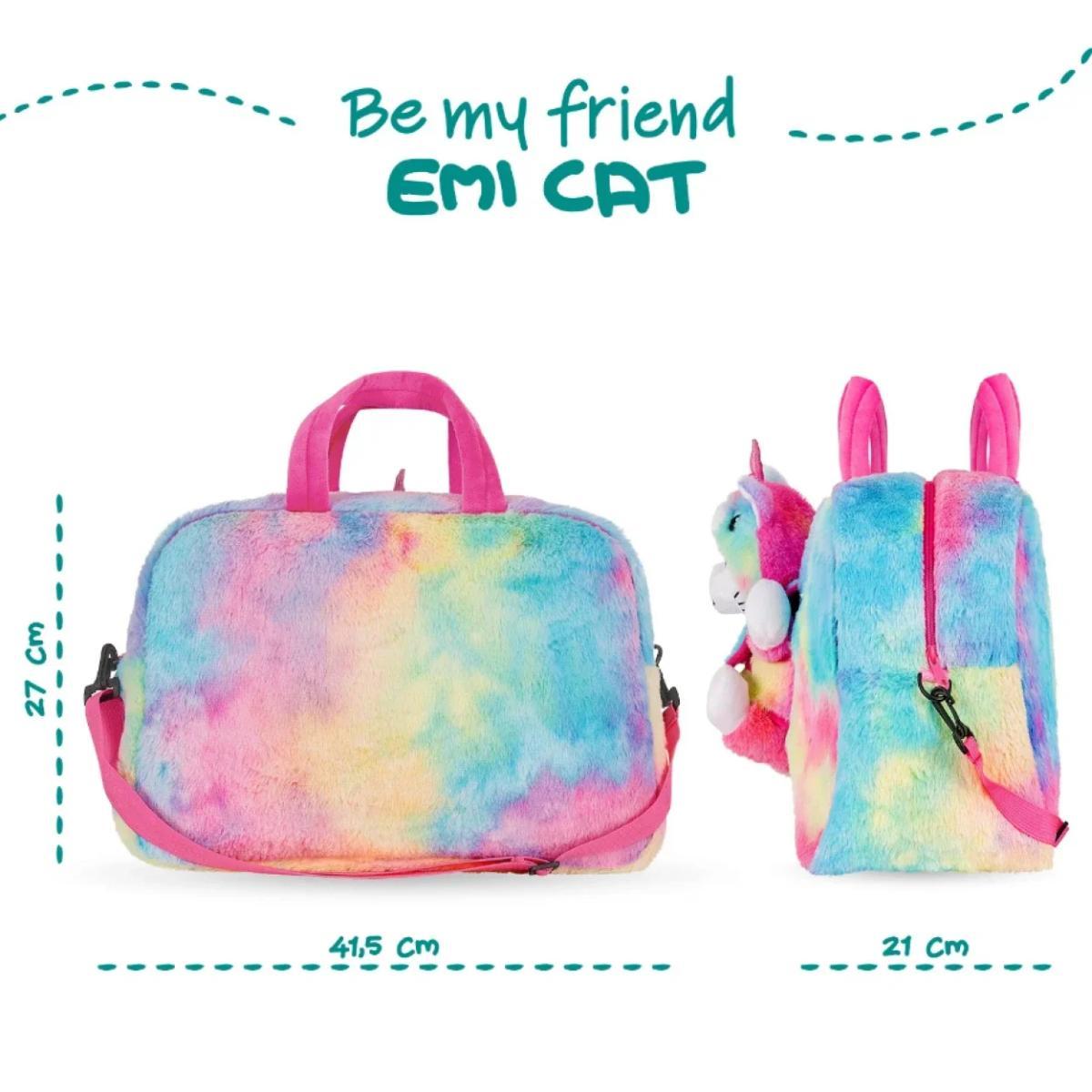 Borsa sport con peluche kawaii unicorno 41 cm