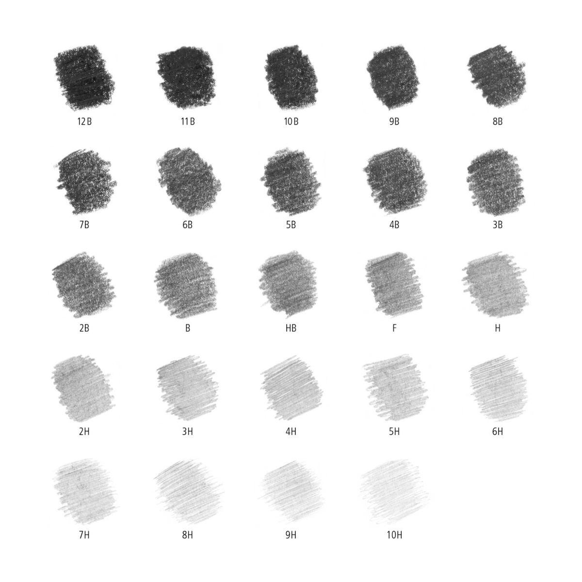 Mars® lumograph® 100 matite in grafite (12b - 10h) - astuccio 24 pz