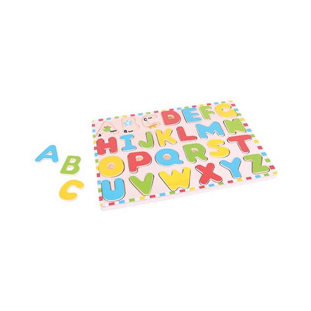 Puzzle in legno lettere maiuscole (26 pezzi)