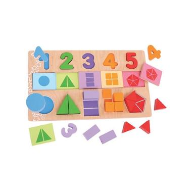 Puzzle in legno - le frazioni