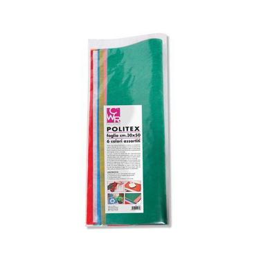 Tessuto non tessuto (tnt) - colori assortiti - 6 pz - 30 x 50 cm